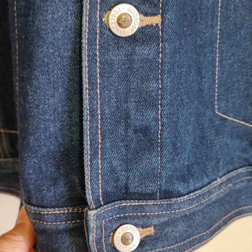 Godbody Men's Blue Denim Jacket - Picture 5 of 8